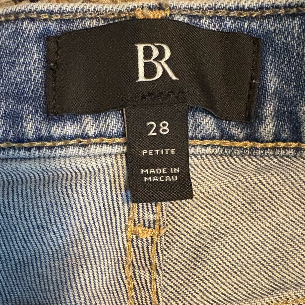 Banana Republic Petite Jeans Size 8P Light Wash Straight Leg - Picture 2 of 9